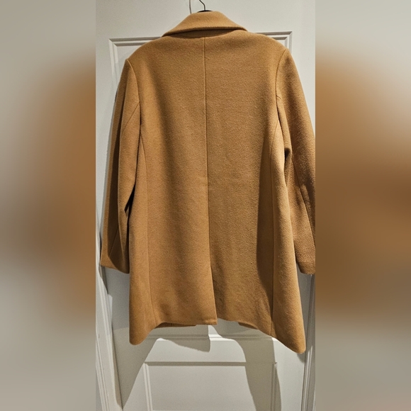 GAP Camel Single-Breasted Wool Pea Coat - Picture 4 of 4